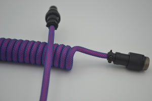 Coiled aviator cable